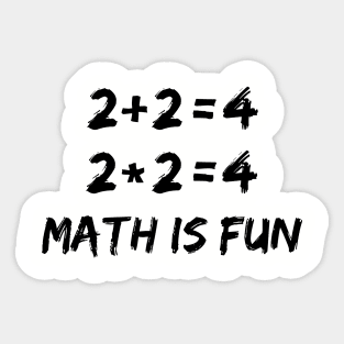 math is fun Sticker